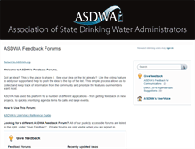 Tablet Screenshot of feedback.asdwa.org
